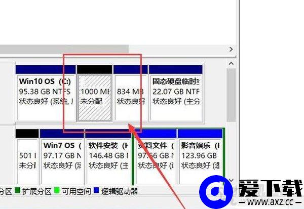 硬盘分区图文教程：新买的电脑只有一个C盘 如何再分区？-第5张图片-爱下载